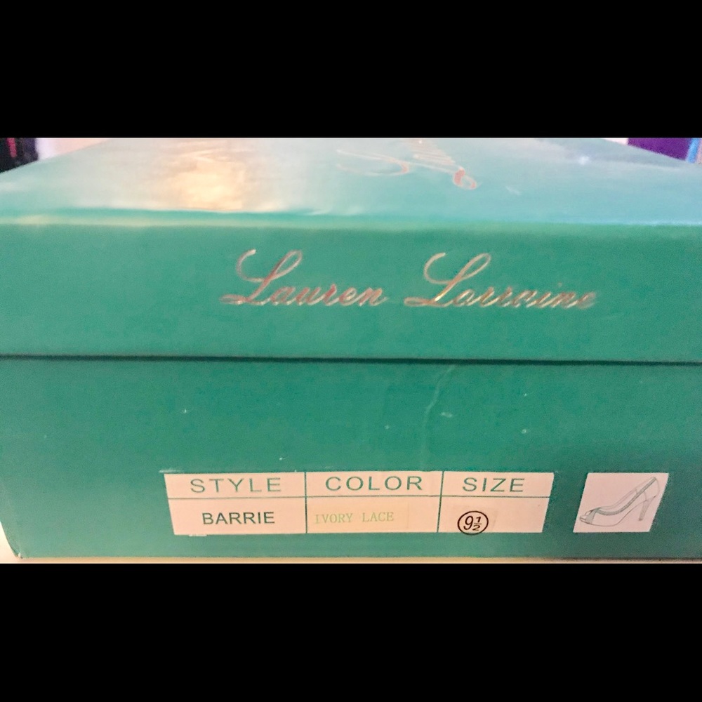 Lauren Lorraine Lace Rhinestone Heels 9.5 - Picture 8 of 8